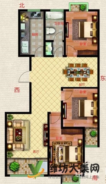 市府近 紫瑞園 小高層2梯2 精裝3室 首付20萬